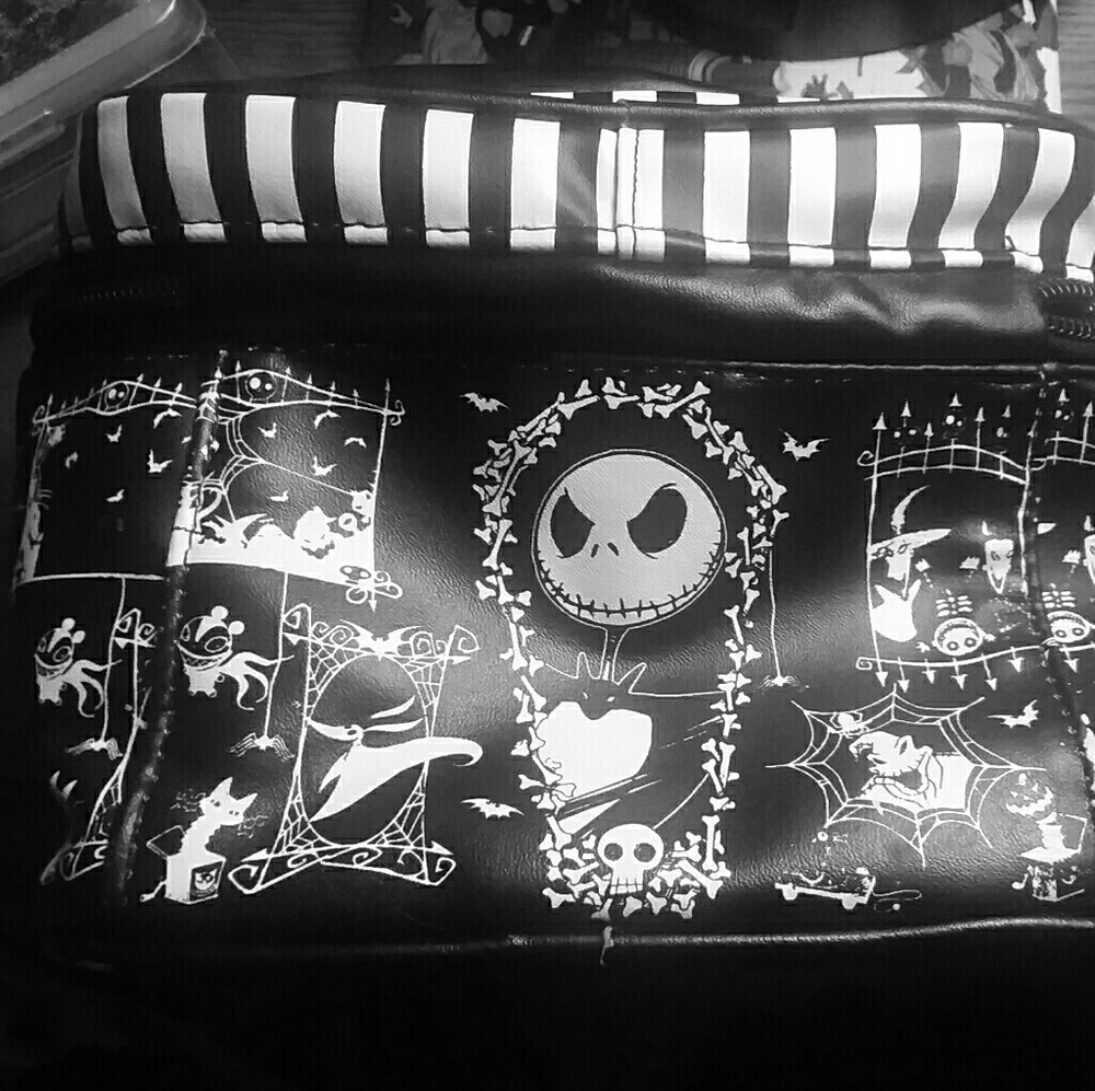 Black and white nightmare before christmas makeup